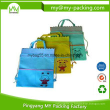 Мешок drawstring Eco Содружественный ткань детский рюкзак